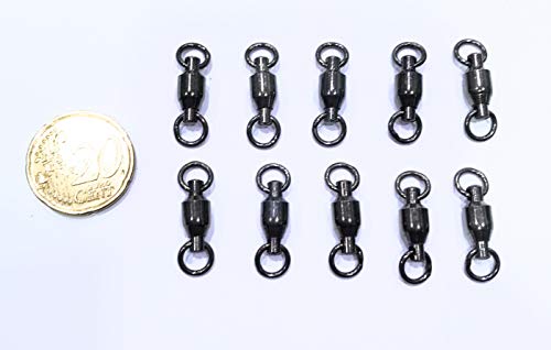 Generico Olympus Angelwirbel mit Kugellager aus Edelstahl vernickelt 10 Stück Größe 5 – Bild 3