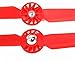 Katoot@ 4 Pairs Black Propellers Rotor Blade Sets A & B for YUNEEC Typhoon G Q500 Q500+ Q500 4K RC Air Force Airplane Helicopter Propeller Quadcopter Drone (Red)