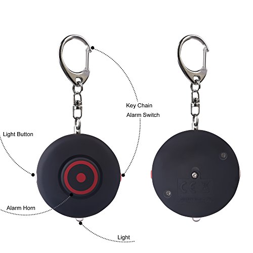 Catsonic-Personal-Alarm-Pocket-Alarm-Keychain-with-120db-Alarm-Self-Protection-for-Woman-and-Children-Alarm-Keychain-Safety-for-your-Family-in-Black-White