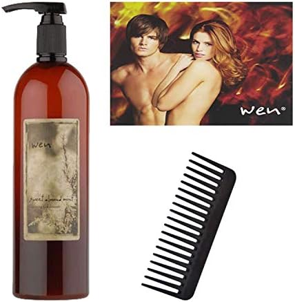 WenHairCare Sweet Almond Mint - Cleanses, Nourishes and Restores the Look of Hair, No Harsh Sulfates (32 oz) w/CD