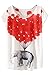 Cutiefox® Women's Loose Fitted Printed Crew Tee T-shirts Tops