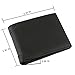 Men's Wallet - RFID Blocking Cowhide Leather Vintage Trifold Wallet (Charcoal Black)