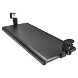 Alera KBT1B Adaptivergo Clamp-On Keyboard Tray, 27 1/2" X 12 1/4", Black