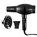 Le Beaute Hair Dryer - Blow Dryer For Professional Salon Grade Treatment - Quality Ionic Ceramic Blower w/ Concentrator and Diffuser - Black