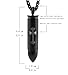 HZMAN Stainless Steel Celtic Cross Bullet Cremation Jewelry Keepsake Memorial Ash Urn Necklace Black 22+2