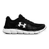 Under Armour Womens Micro G Assert 7 Running Shoe Black (001)/White 8.5