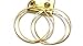 Clip-on Earrings Hoop Gold Earrings Double Hoop Clip Earrings 2.75 inch