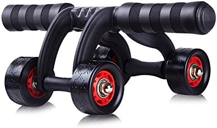 Amazon Soomloom腹筋ロズウィル スリムトレーナー4つのローラーが エクササイズローラーブレーキ 膝を保護するマット付きーラー アブホイール エクササイズ Soomloom 筋力トレーニング