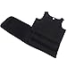 Lelinta Neoprene Sauna Suit - Sauna Tank Top Vest with Adjustable Shaper Trainer Belt,Black,3XL(Fit For Waist:34.6