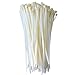 QualGear CT4-W-100-P Self-Locking Cable Ties, 8-Inch, White 100/Poly Bag
