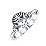 Bling Jewelry Nautical Clam Shell Midi Ring Sterling Silver Seashell Toe Rings