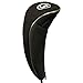 Black Golf Zipper Head Cover #3 Fairway Wood Metal Headcover Neoprene Traditional Plain Protective Cover Fits All Fairway Golf Clubs for Golfing Buddies