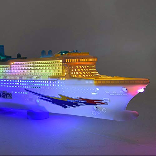 ☀ Dergo ☀ brain game,Kids Colorful Ocean Liner Ship Boat Electric Flashing LED Light Sound Toy