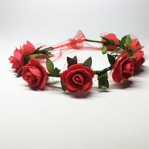 Women Wedding Headdress Headband Head Band Crown Queen Headpiece Rose