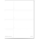 VersaCheck Secure Checks - 750 Blank Business or Personal Wallet Checks - White Canvas - 250 Sheets Form #3001-3 Per Sheet