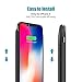ALCLAP iPhone X Battery Case, 6000mAh Rechargeable Charger Case Portable Charging Case Compatible iPhone X /10 (5.8 inch) -Black