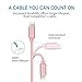 Lightning Cable, 3Pack Nylon Braided 6FT/2M Charger Cable USB Cable Sync & Transfer Data, Charging Cord - Pink