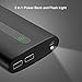 Aibocn 20000mAh Portable Charger External Battery Power Bank with Flashlight for Apple Phone iPad Samsung Galaxy Smartphones Tablet and More, Black