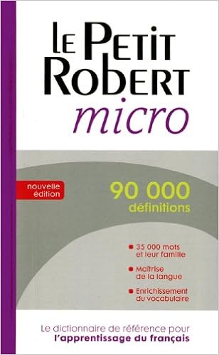 Le Petit Robert Micro Dictionnaires Le Robert French - 