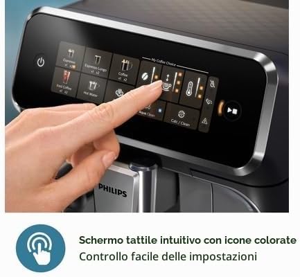 Macinacaff automatico per macchina da caff espresso - PHILIPS - EP3321/40 - Nero — foto 4 di 8