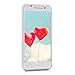 kwmobile TPU Silicone Case for HTC One A9 - Crystal Clear Smartphone Back Case Protective Cover - Light Pink White Transparent
