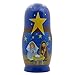 BestPysanky Set of 5 Nativity Scene Set Wooden Nesting Dolls 5.75 Inches
