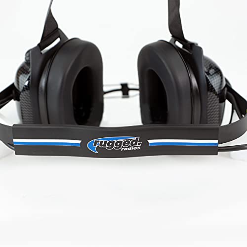 Rugged Radios H41CF Carbon Fiber Behind The Head Two Way Radio Headset