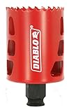 Freud DHS2125 Diablo High Performance Hole Saw Ideal for Drilling Wood, Plastic, Aluminum, Metal and Stainless Steel, 2-1/8