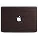 iDOO PU Leather Coated Soft Touch Hard Case for MacBook Pro 13 inch Retina without CD Drive Model A1425 and A1502 Dark Wood