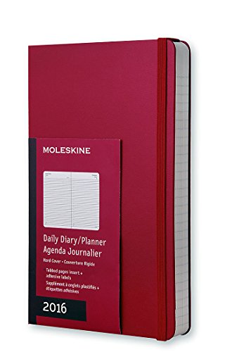 Book Moleskine 2016 Daily Planner, 12M, Large, Scarlet Red, Hard Cover (5 x 8.25)<br />R.A.R