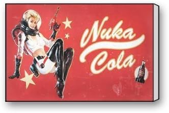 DIY Home Decor Custom Fallout 4 Nuka Cola Pin Up Canvas Print Home Wall Decor Art Print Poster 18X12 Inch And Framed Ready To Hang