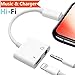 Car for Headphone Adapter to 3.5mm Dual Cable Headset Audio Replacement for iPhone 7/7Plus iPhone 8/8Plus X Earphone Lighting Jack Adaptor Splitter [ Charge & Music] Support iOS 11 System