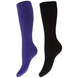 FLOSO® Womens/Ladies Thermal Winter Wellington/Welly Boot Socks (2 Pairs)