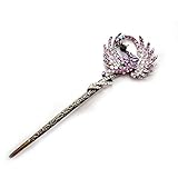 Antique Style Hair Jewelry, Peacock Hamdmade Diamond Hairpin YHQ741