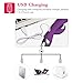YETRUN G-Spot Rabbit Waterproof Rechargeable Dildo Vibrator Adult Sex Toys for Women - Dual Motor Clitoris Stimulator Personal Electric Wand Massagers Sex Things for Couples (Purple)