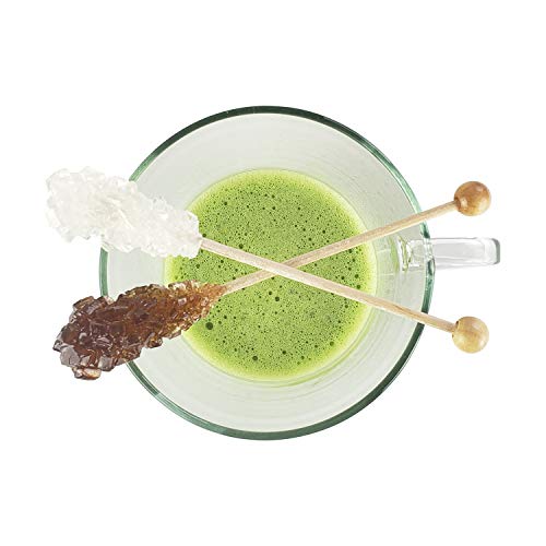 Individually Wrapped Barista Swizzle Sugar Sticks Made in the USA - Brown 50pc - Thumbnail 3