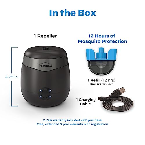 Thermacell ESeries Rechargeable Mosquito Repeller with 20' Mosquito