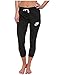 Nike Gym Vintage Women's Capris Sweatpants 813875 010 (m),Black Heather