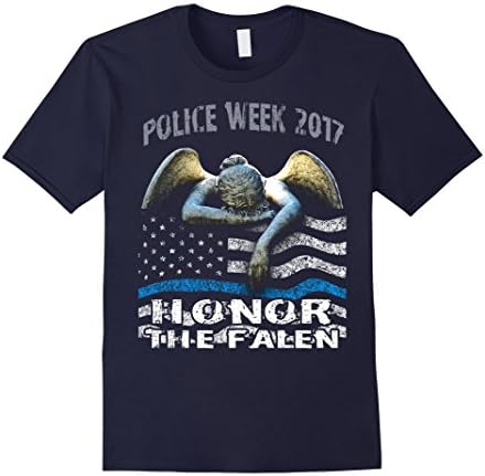 Men's Police Week 2017 Honor the Fallen Police Week Shirt XL Navy