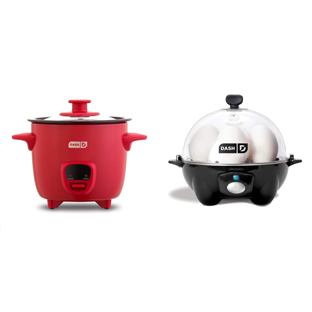 DASH Mini Rice Cooker and Rapid Egg Cooker Bundle
