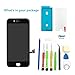 Screen Replacement for iPhone 8 (4.7 inch) -3D Touch LCD Screen Digitizer Replacement Display Assembly Repair Kits with Waterproof Adhesive, Tempered Glass, Tools,Instruction (Black)