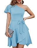 GRACE KARIN Women's One Shoulder Dresses Wrap