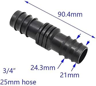 Kammas Garden Irrigation Hose 25mm Straight Barb Connector DN20 3/4