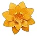 GIFTME 5 Yellow Metal Layered Flower Wall Decor for Bathroom Livingroom Garden Indoor or Outdoor Wall Sculptures(10X2 inch)