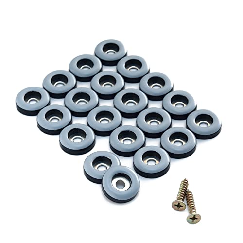 3/4" Screw on Furniture Glides Sliders for Wooden Furniture-Furnigear Heavy Duty PTFE