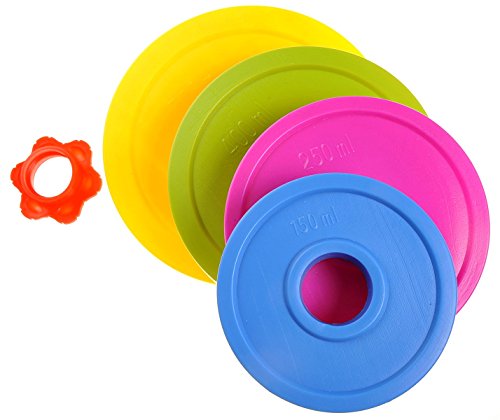COTTONTAIL Kids Large Adjustable Barbell Toy with Eight (8) Different Weight Plates Multicolor Unisex
