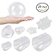Clear Plastic Balls - Clear Fillable Ornaments - Fillable Balls Baubles - DIY Clear Acrylic Fillable Ornaments 25 pack - Empty Plastic Round balls Container for Party , Valentine's Day Decoration