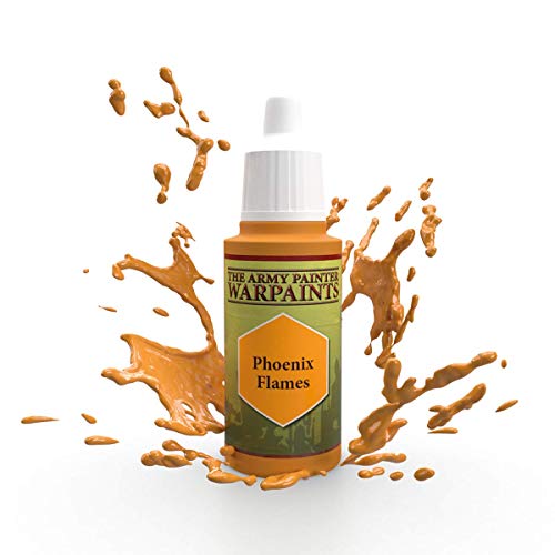The Army Painter | Warpaint | Phoenix Flames | Hochpigmentierte Acrylfarbe auf Wasserbasis, geeignet für das Bemalen von Tabletop Miniaturen, Brettspielfiguren und Miniaturen zu RPGs Rollenspielen, WP1446