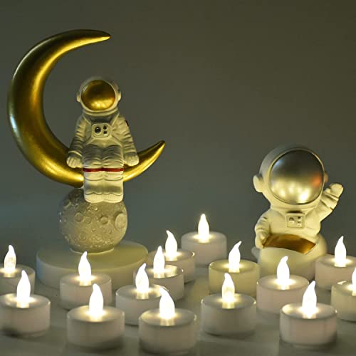 Brigle LED Tea Lights, Battery-Powered Tea Lights Flameless Candles Warm White 24 Pack Wedding Lights for Home Decoration, Christmas, Birthday Party (24 Pack Warm White)