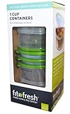 Fit Fresh 1 Cup Smart Portion Container Set